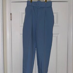 Zara Blue High-Waisted Pants